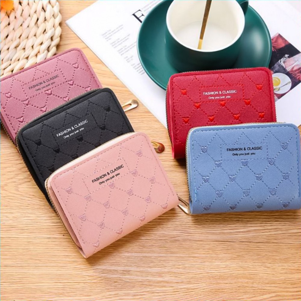 SS  - DOMPET KOIN WANITA RESLETING 888 DOMPET LIPAT KOIN TAS DOMPET KARTU FASHION WANITA KOREA IMPOR