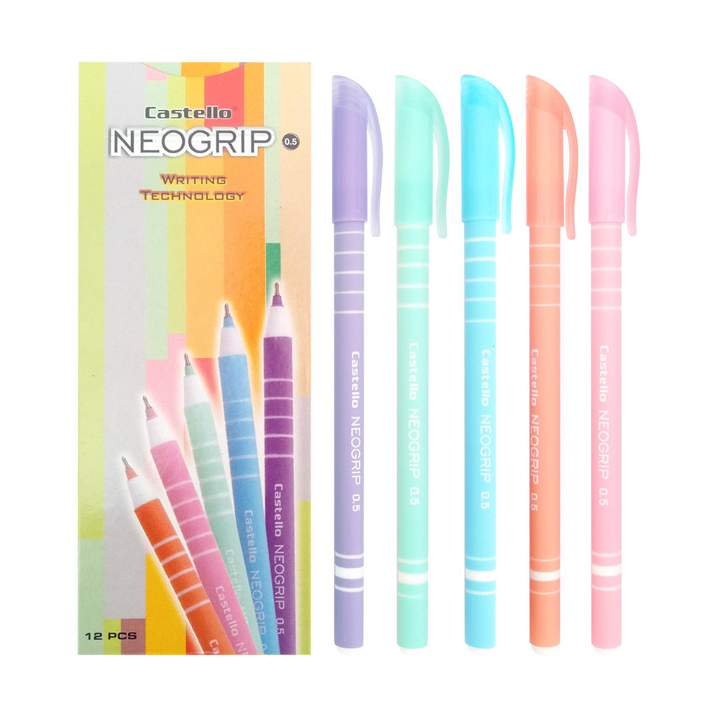 

Standart CASTELLO Neo Grip Ballpoint 0.5mm Pena Standard 0.5mm Neo Grip