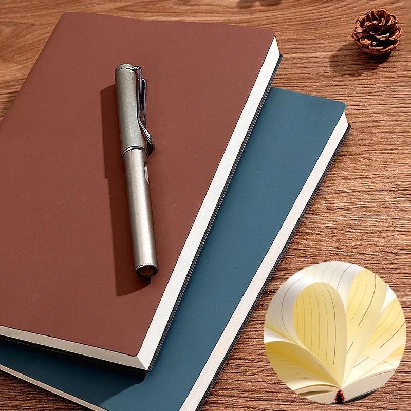 

A5 Soft Leather Notebook with 120 Inner Pages, Waterproof Cover and Comfortable Touch