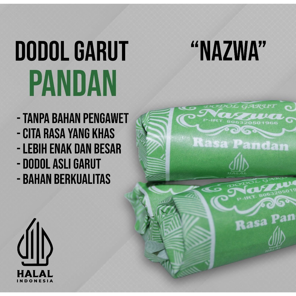 

May Store - Dodol Rasa Pandan 1kg /Dodol Garut Rasa Pandan/Dodol Garut Batik Maknyus