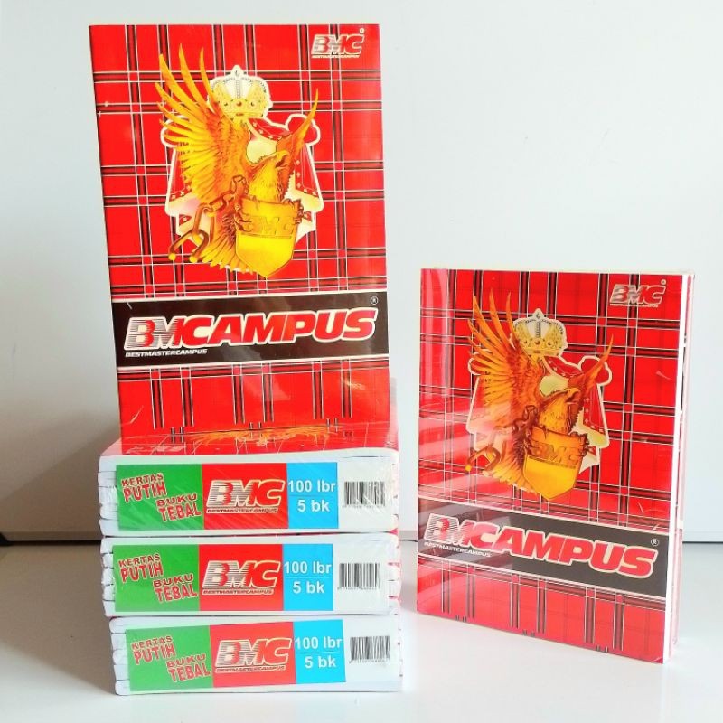 

Buku Tulis BMC 100 Lembar Campus ( Pak 5 Buku ) [ Original ]