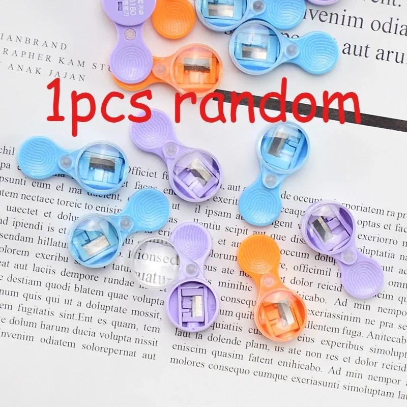

6/1pc Pointer Pencil Sharpener Mini 2mm Leads Sharpener Portable Sharpener with Magnifying Glass Sharpening Tool