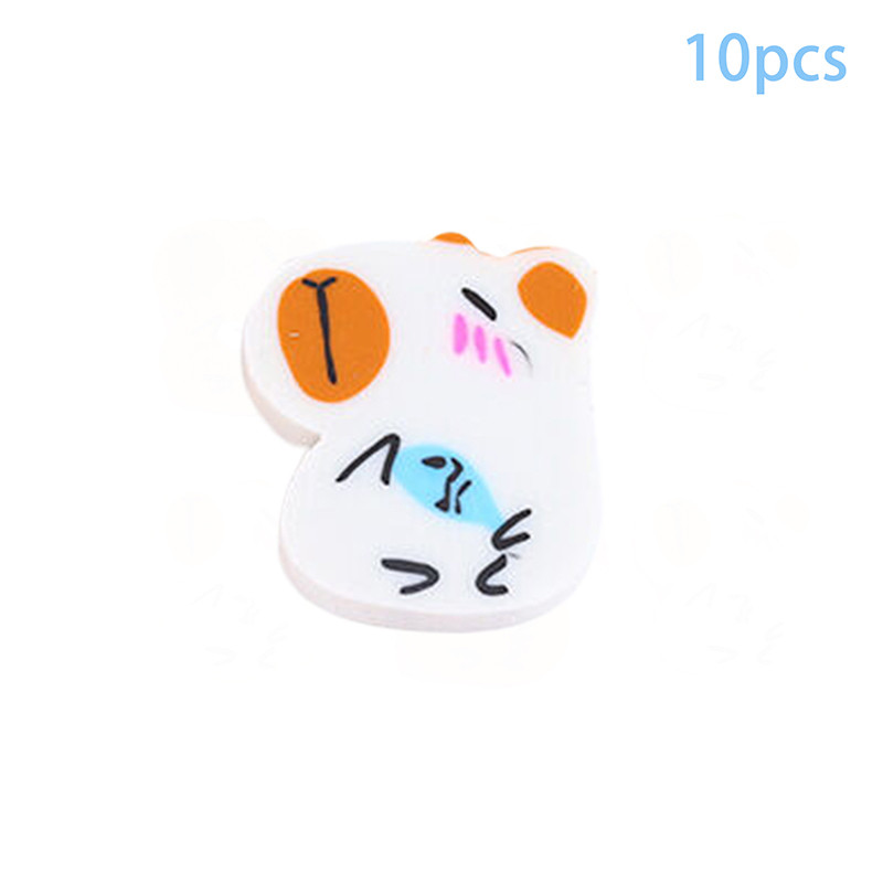 

10Pcs/Lot Cartoon Animal Pencil Eraser Creative Cute Capybara Cutting Rubber Erasers Gift Kids Kawaii School Office Stationery
