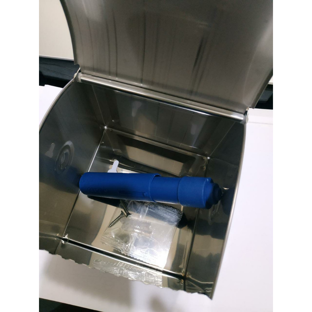 New Tempat tisu Asbak stainless - Rak tissue stenlis tempat Rokok tisu gulung kamar mandi stenlis st