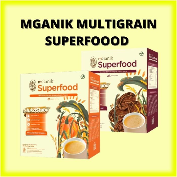 

MGANIK MULTIGRAIN KEMASAN 500GRAM / 1500GRAM HALAL BPOM MULTI GRAIN SUPERFOOD DIABETES ORIGINAL