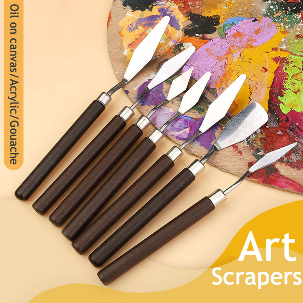 

1/3/5/7Pcs Oil Painting Knife Stainless Steel Art Painting Drawing Stationery Tools Artist Spatula art supplies sketch