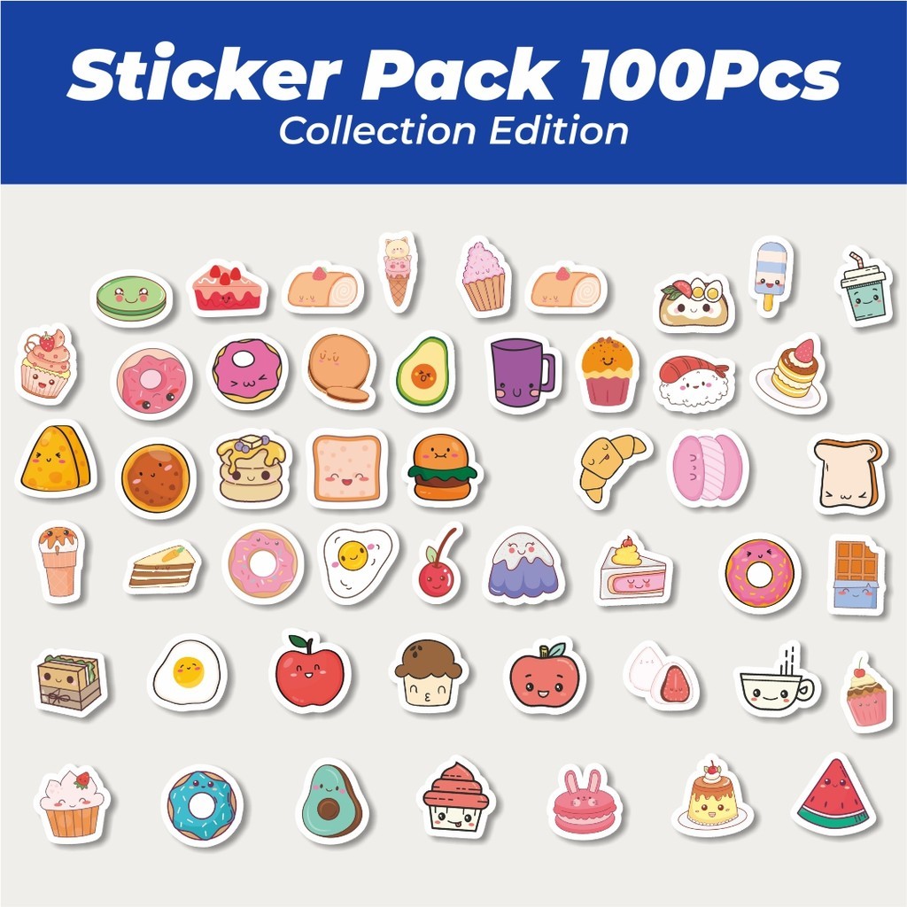 

Hot Stickr Kartun Dessert Lucu Sticker Lucu Anti Air Stikers Berperekat Waterproof Sticker Decal Buat Motor Helm Buku Journal Koper Casing HP Laptop Botol Minum