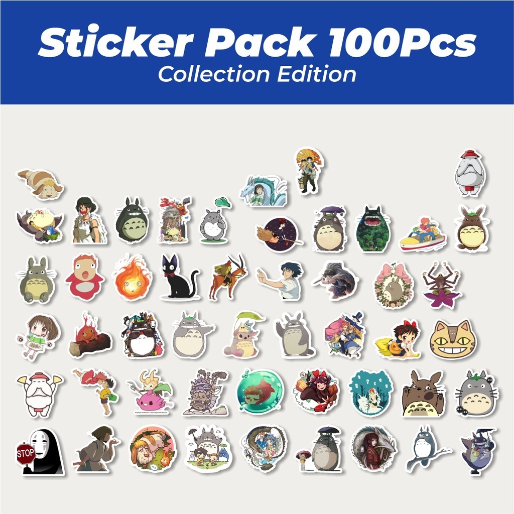 

Hot Stiker Anime Studio Ghibli Lucu Anti Air Stikers Berperekat Waterproof Sticker Decal Buat Motor Helm Buku Journal Koper Casing HP Laptop Botol Minum