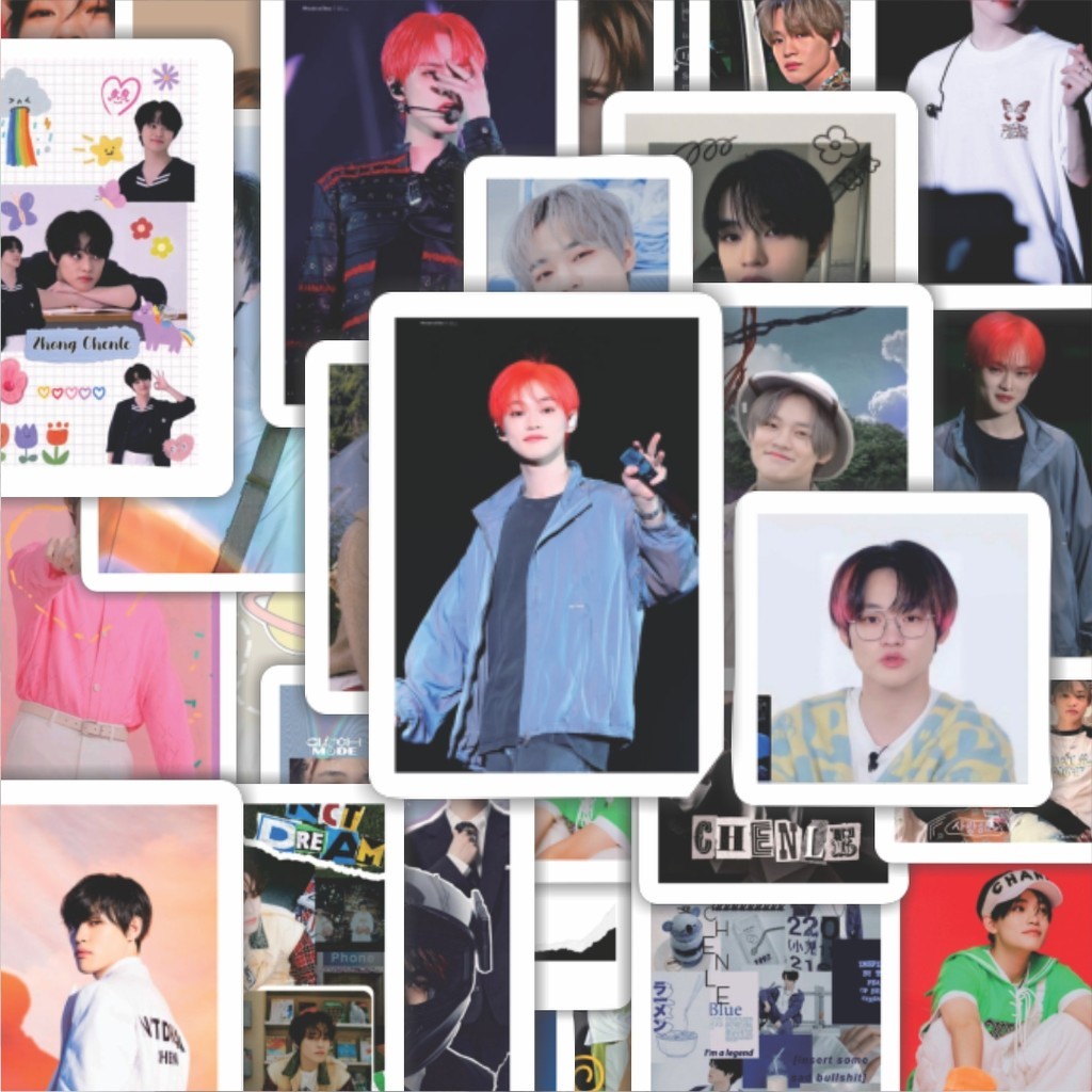 

100PCS Lucu Stiker Poster NCT Chenle Stiker Aesthetic Stiker Anti Air Stikers Berperekat Waterproof sticker decal buat Motor Helm Buku Journal Koper Casing HP Laptop Botol Minum Hadiah anak