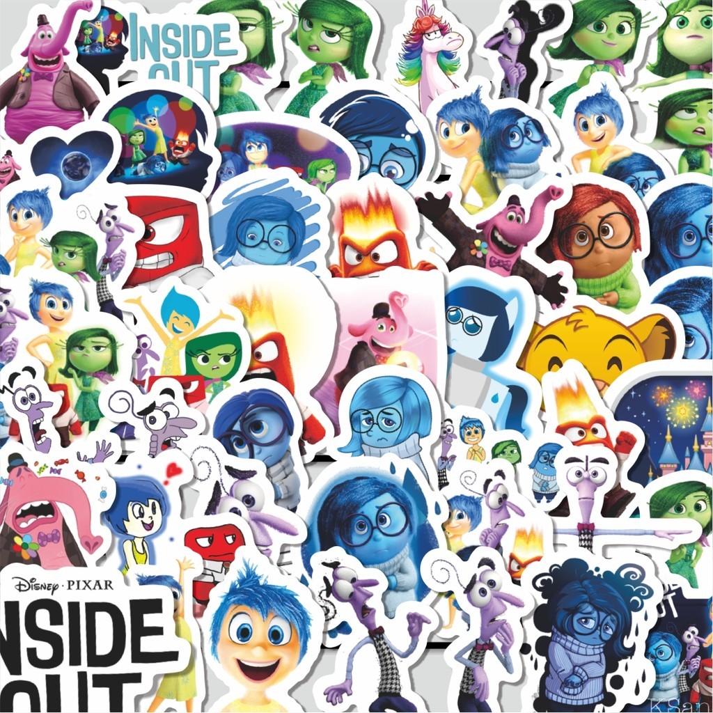 

Stiker Cutting Pack Sticker Kartun Inside Out Sticker Isi 100Pcs Series Aesthetic Lucu Keren Untuk Koper Bahan Vynil