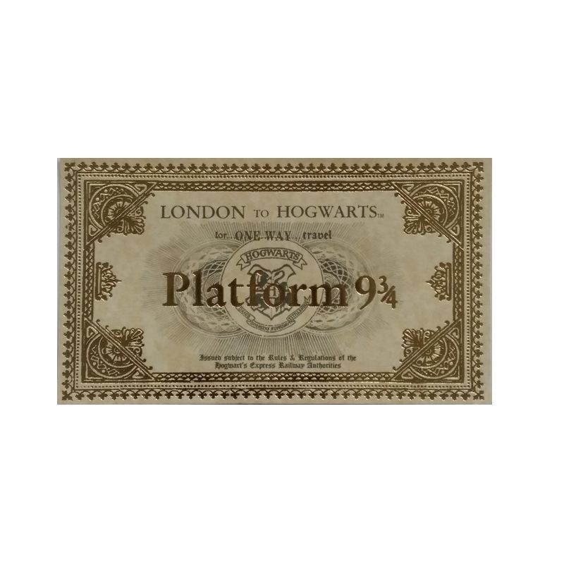 

HPTB ticket bus harry tiket bis platfom 93/4 london hogwarts bookmark pembatas buku kartu