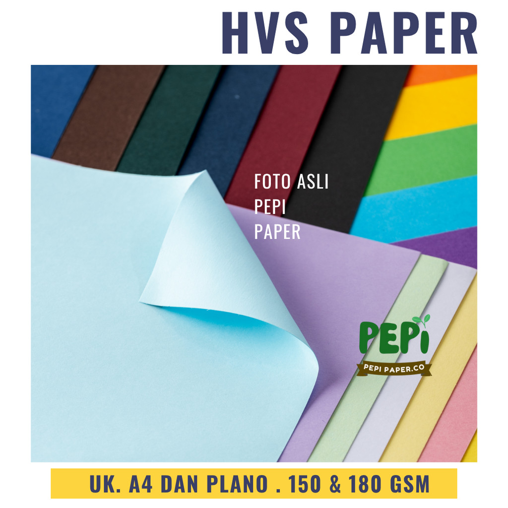 

[5 Lembar] Colorful Paper HVS 150 180 GSM UK A4