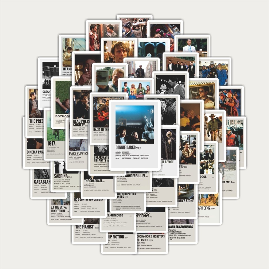 

Sticker Pack Stiker Poster Film Klasik | Sticker TUMBLR | Stiker LAPTOP KOPER HELM