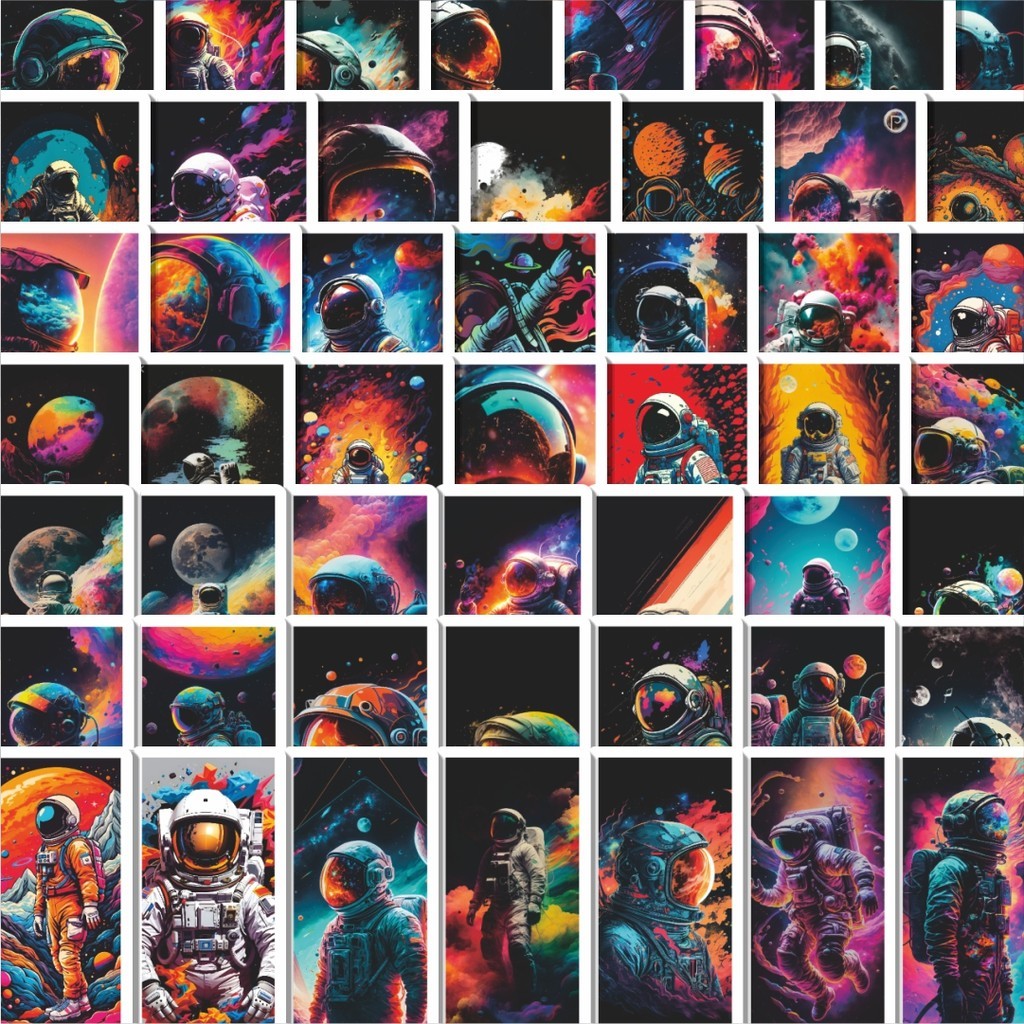 

Stiker Cutting Pack Stiker Astronot V2 Isi 100Pcs Series Aesthetic Lucu Keren Untuk Koper Bahan Vynil