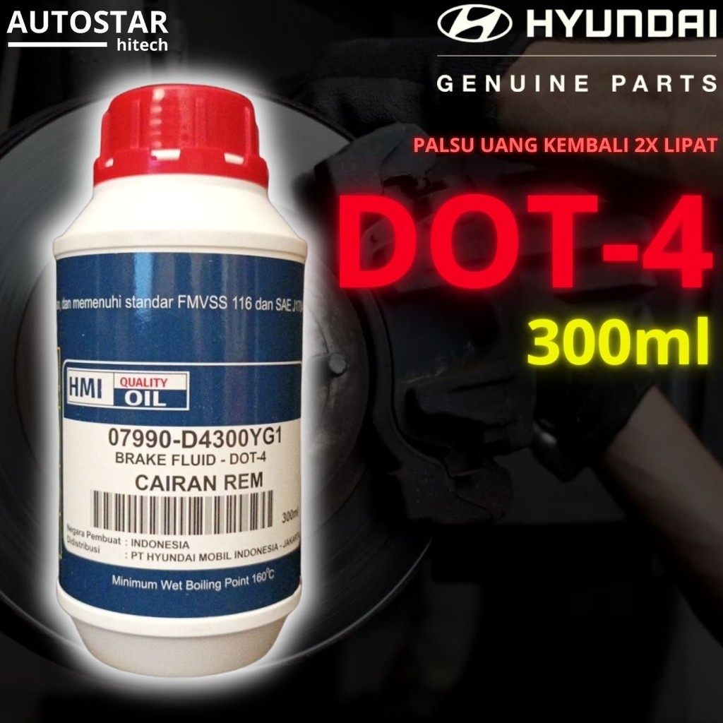 MINYAK REM DOT-4 300ML HYUNDAI GENUINE brake fluid dot4