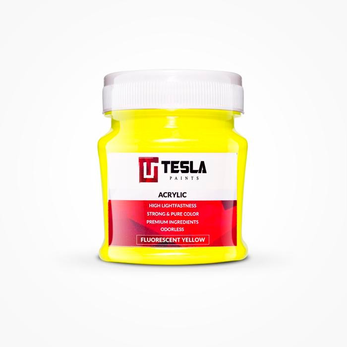 

Tesla Paints 125ml cat akrilik / acrylic paint (PART 2) - Fluoresc Yellow