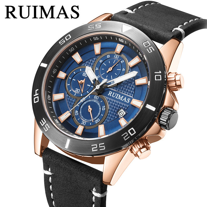 

Jam Tangan Olahraga Multifungsi Raimax yang Laris untuk Pria Jam Tangan Kuarsa dengan Kalender Luminous