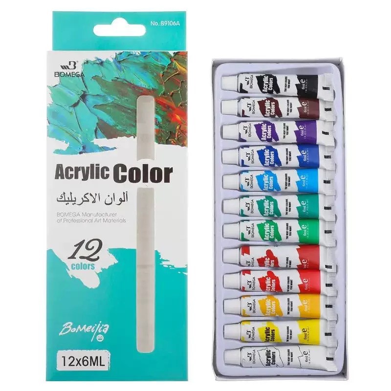 

12 Colors Watercolor Paint Set Tubes - Professional Student Grade, Vibrant Pigments, Non Fading, Portable Art Supplies for Adult