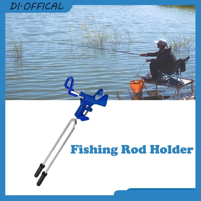 Bracket Dudukan Joran Pancing Adjustable 360 Derajat Bahan Stainless Steel/Cagak joran pancing