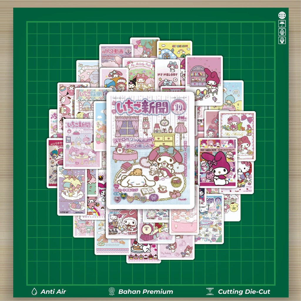 

HOT 50 PCS STIKER Stiker Sanrio Comics Magazine Stiker Fashion Cars Decal Dingin Kartu Album Custom Vinyl Anti Air- Sticker Aesthetic Buku Journal Koper Casing HP Tablet Laptop Helm Motor Botol Minum