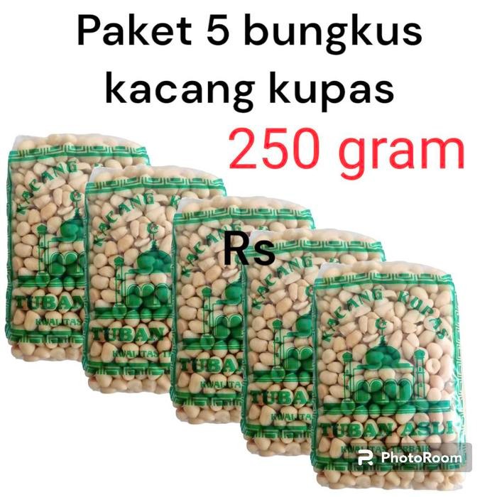

DISKON murah 5 /4/3bungkus kacang 250 g /bungkus kacang kupas murah Makanan bisa cod - KACANG