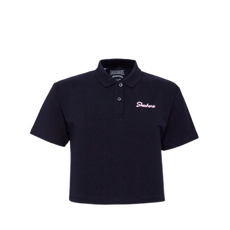 Skechers Women's Boxy Polo Shirt - Black