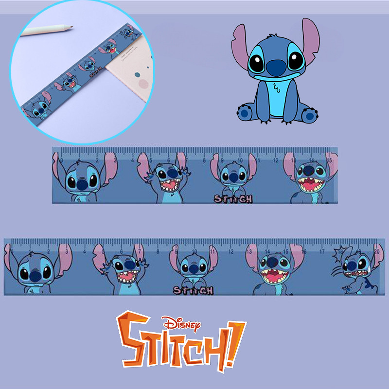 

Disney Stitch Ruler Acrylic 15cm/20cm Drawing Student Special Stationery Tools Children's Cartoon Measuring Ruler Supply Prizes
