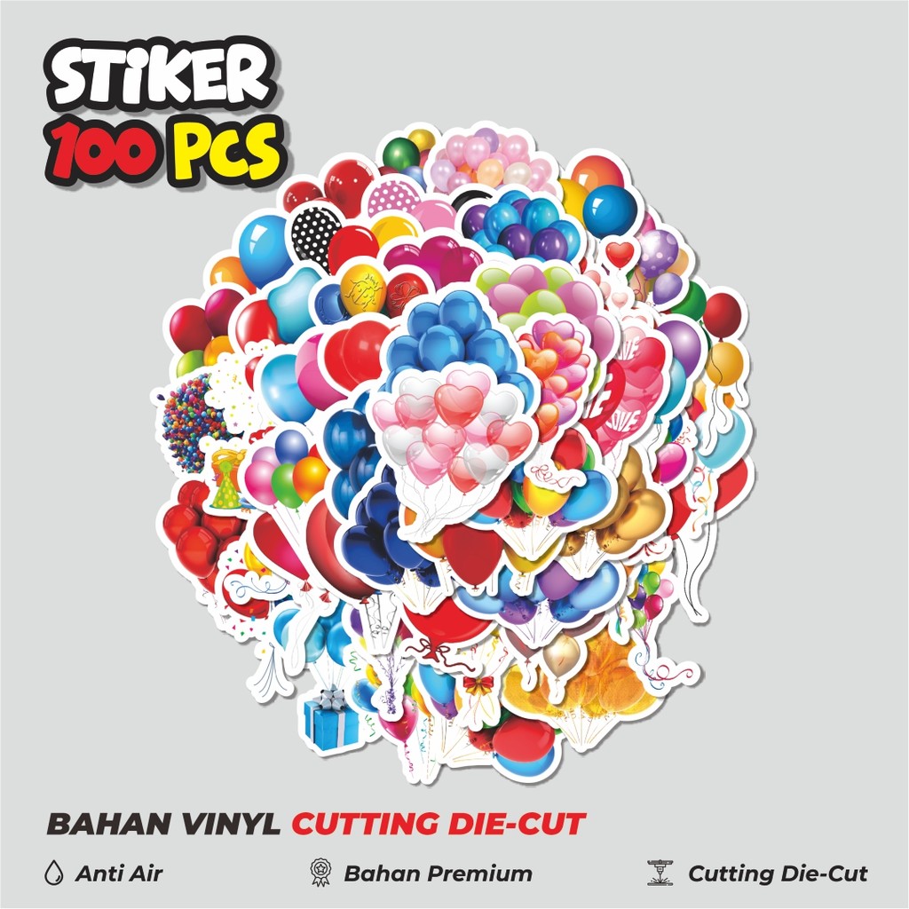 

Terbaru! 50 pcs Stiker Funny Balloon [Balon Lucu] Dekorasi Lucu Kreatif untuk Notebook, Skateboard, HP