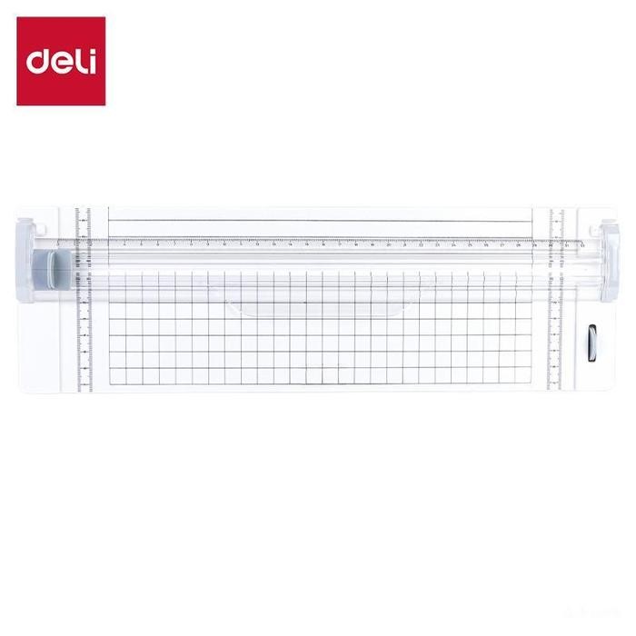 

Ready [SPECIAL 7.7] Deli Small Paper Trimmer Portable/ Pemotong Kertas Kecil A4 A5 Trimmer Photo Cutter Mat 14251 kantor mesin - Putih