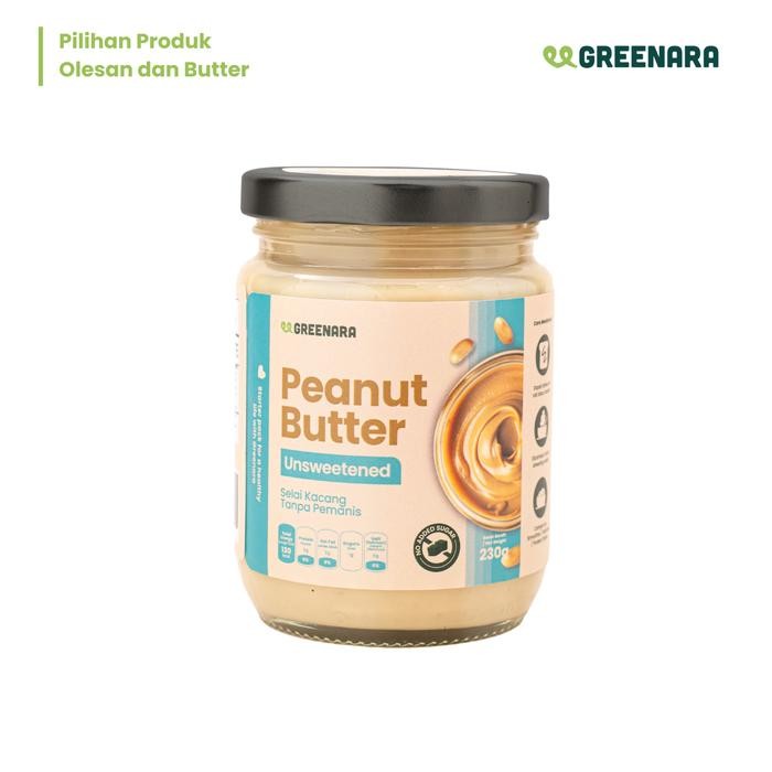 

Terjangkau -[NEW] Greenara Selai Kacang / Peanut / Almond / Hazelnut / Cashew Butter - Unsweet Peanut