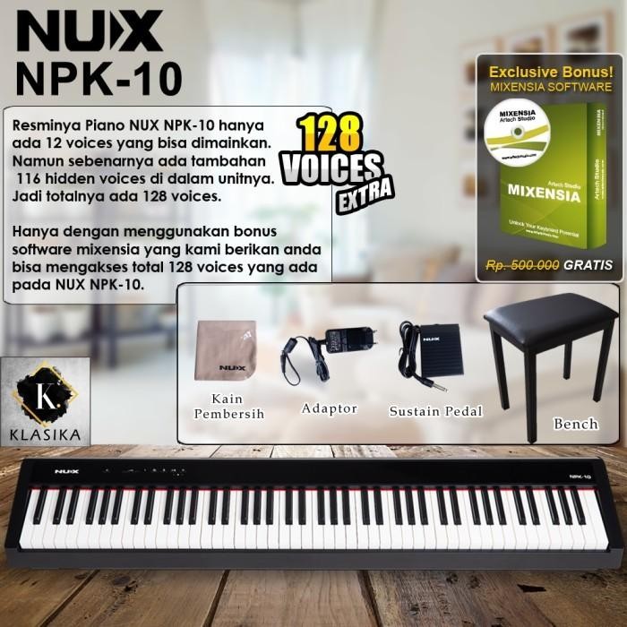 NUX NPK 10 / NPK-10 / NPK10 Digital Piano Garansi Resmi