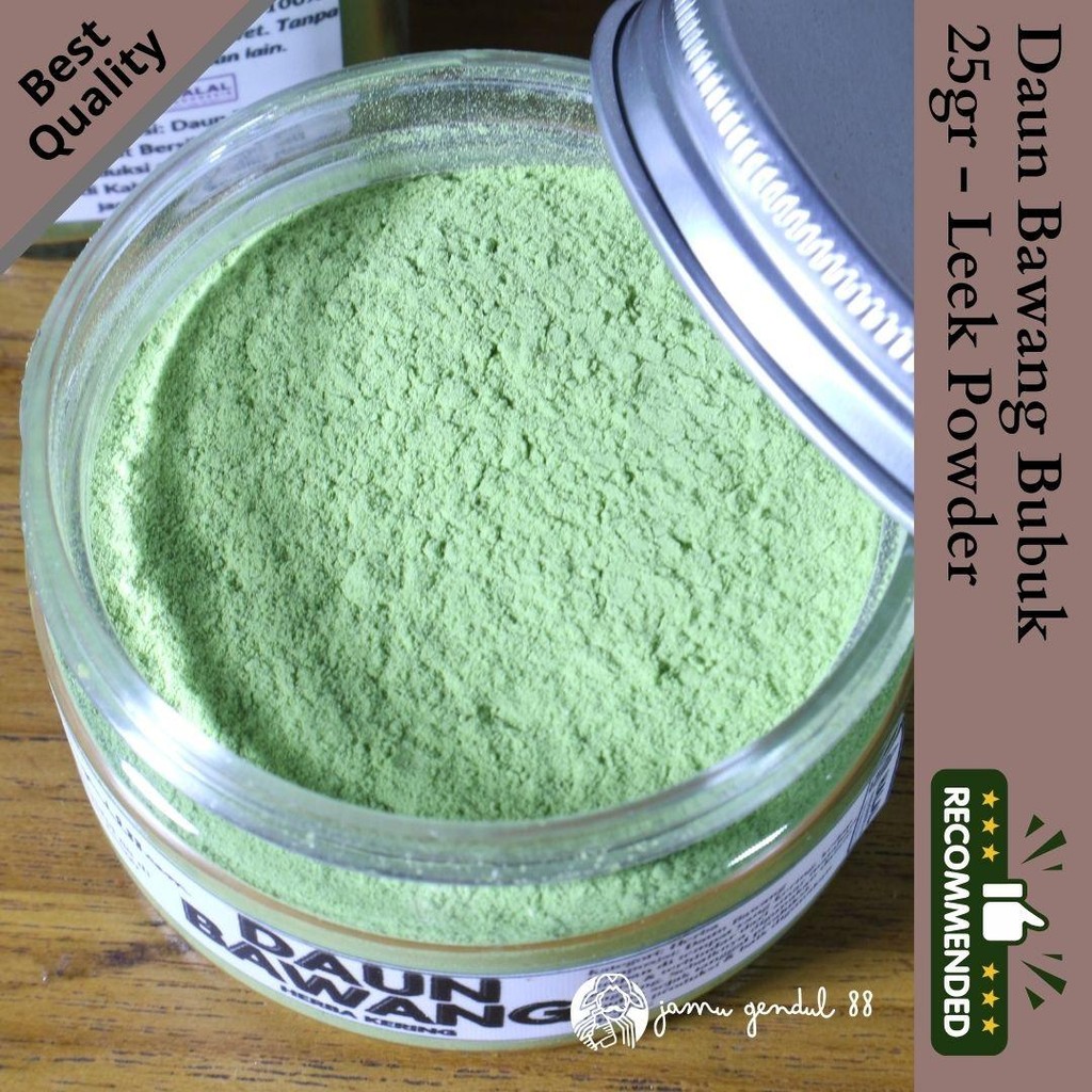 

Daun Bawang Bubuk - Rempah Bumbu Bubuk Kualitas Premium by Jamu Gendul 88