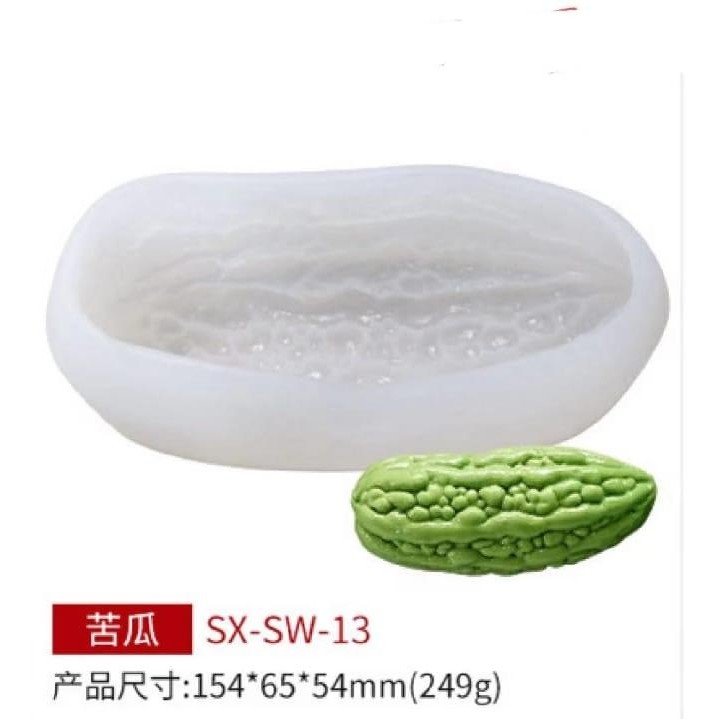 Cetakan Silikon Bentuk Buah Sayur 3D Vegetable Fruit Mold - Bitter Gourd