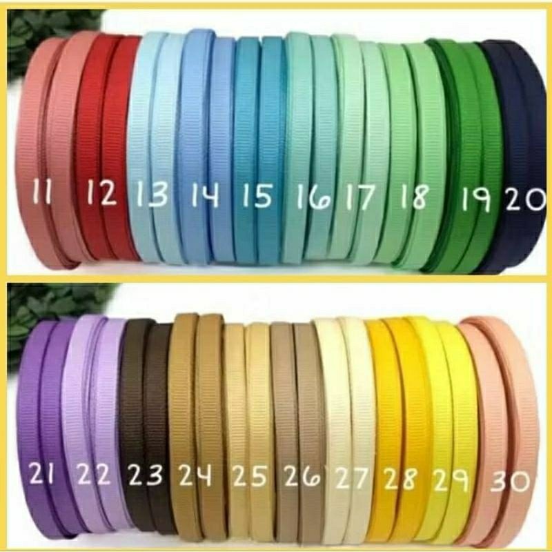 

20 YARD - 9 MM | PITA GROSGRAIN POLOS PREMIUM 1 CM (BAGIAN 2)
