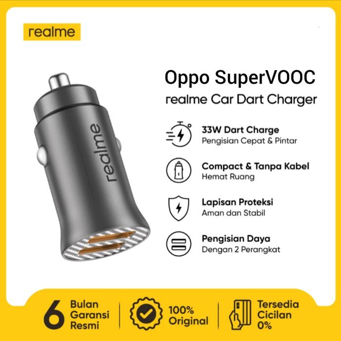 Realme Car Dart Charger 33W OPPO Car Charger 33W SUPERVOOC ORIGINAl
