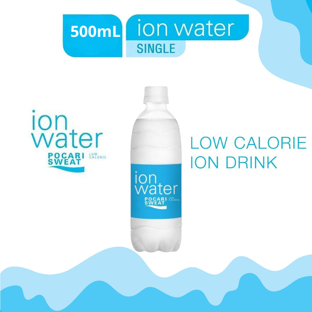 

ION WATER Pocari Sweat Minuman ISOTONIC Pet Botol 500ml Sport Drinks Lari Sepeda Olahraga