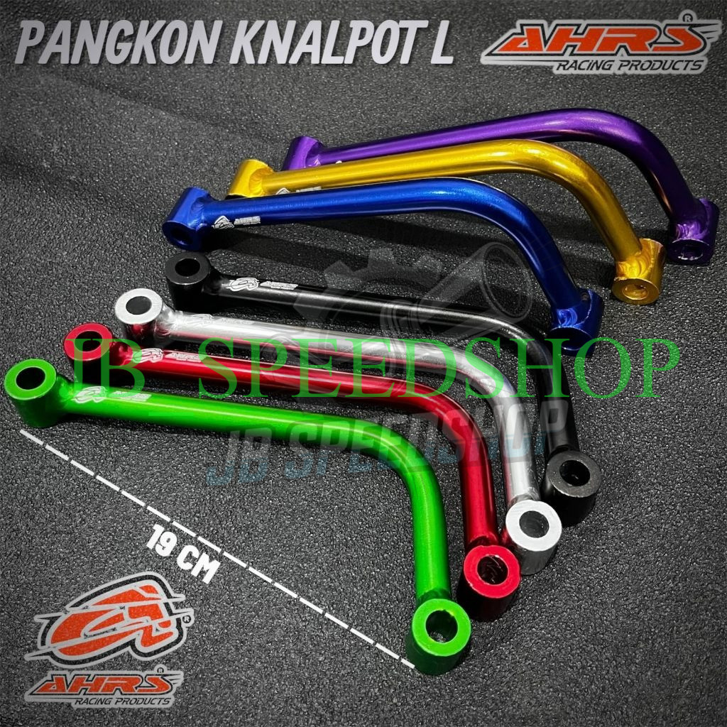 TIANG KNALPOT PANGKON DUDUKAN KNALPOT AHRS MODEL L CNC pnp aerox nmax pcx dll
