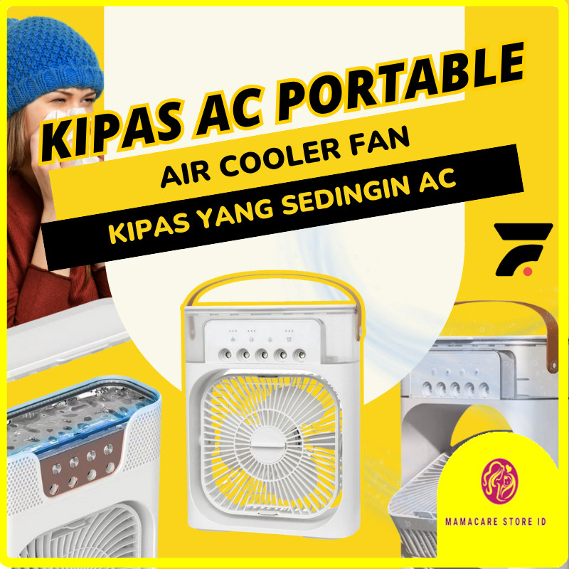 Kipas Angin AC Portable Kipas Pendingin udara penyejuk ruangan Air Cooler mini ac multifungsi portab