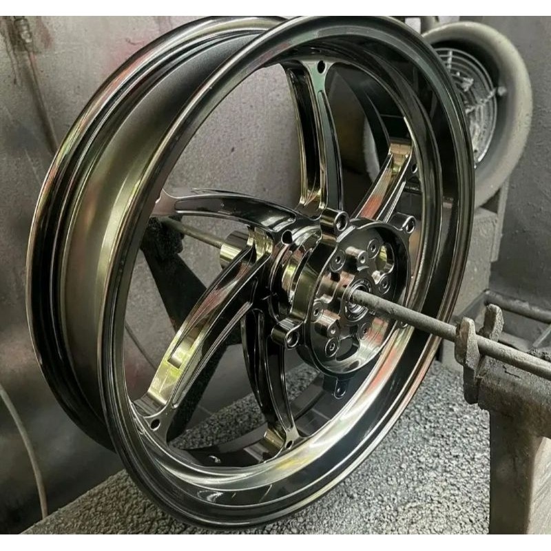 Cat PU effek black chrome 500ml beli banyak lebih murah original