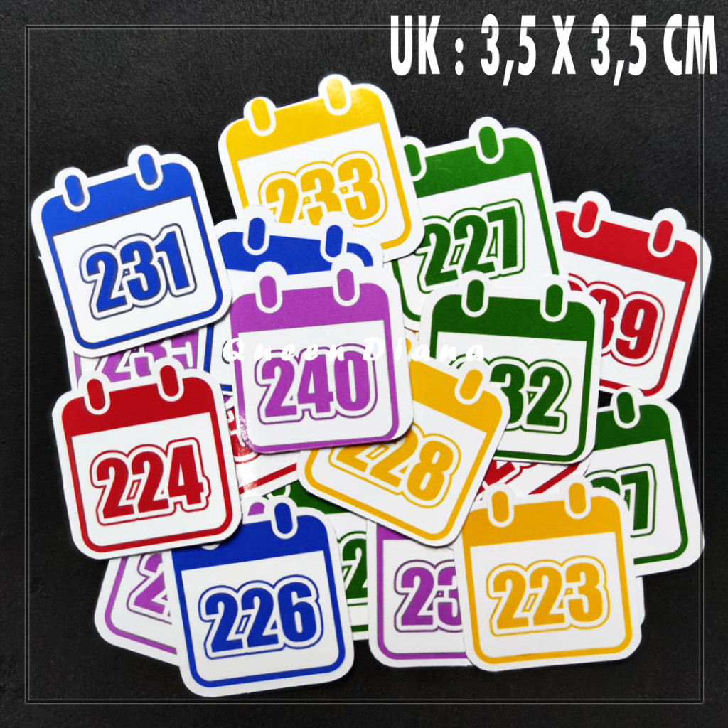 

Stiker A3 Angka Dengan Motif Kalender Isi 20 Pcs Bisa Pilih Warna Dan Angka Super Cute Untuk Belajar Dan Hiasan