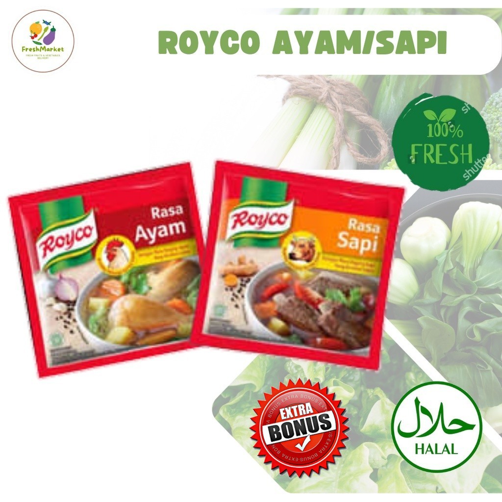 

Royco Ayam Royco Sapi 8 Gram Sayurinstant