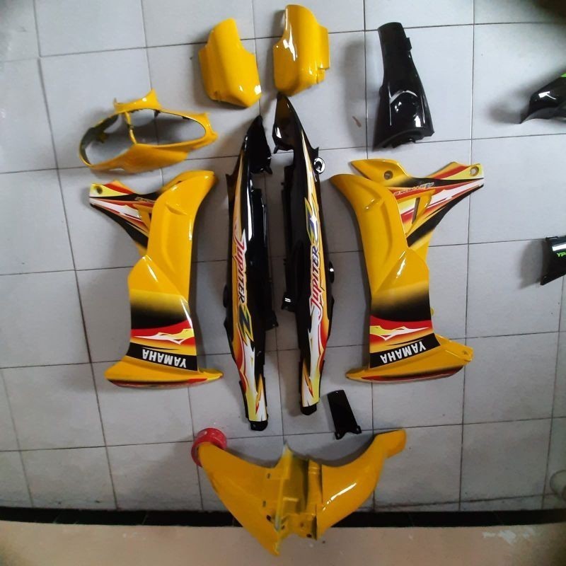 COD body Fullset body halus Jupiter z new burhan/Jupiter z lama warna kuning hitam MOTOR