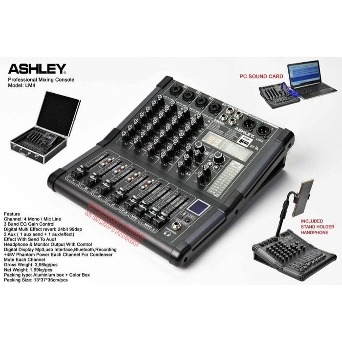 Mixer Audio Ashley LM4 LM 4 Original 4 Channel
