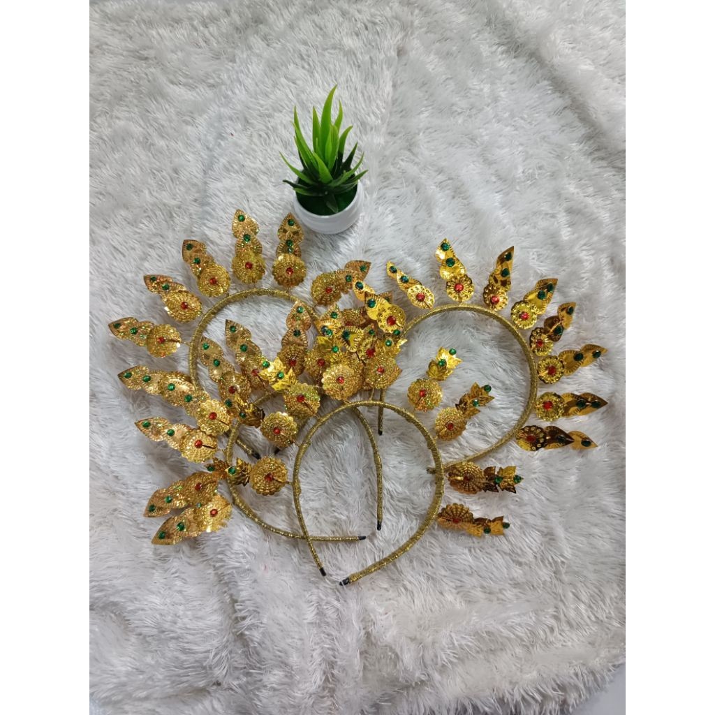 BANDO NARI/BANDO KARNAVAL/BANDO ADAT / BANDO DAUN EMAS/AKSESORIS ADAT MAKASAR