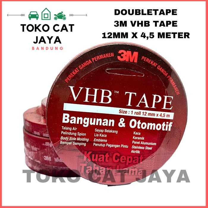 

ORIGINAL 3M Double Tape VHB 4900 24mm dan 12mm x 4,5m Double Tape - 12mm x 4,5M