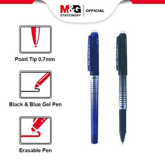 

M&G Erasable Gel Pen Ballpoint I Erase II 0.7mm AKP61173