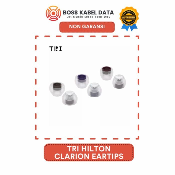 promo terbaru Tri Clarion Hilton Eartips silicone - Size S+M+L