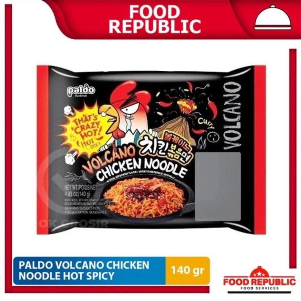 

MIE INSTANT SUPER PEDAS PALDO VOLCANO SPICY CHICKEN NOODLE 140 GRAM