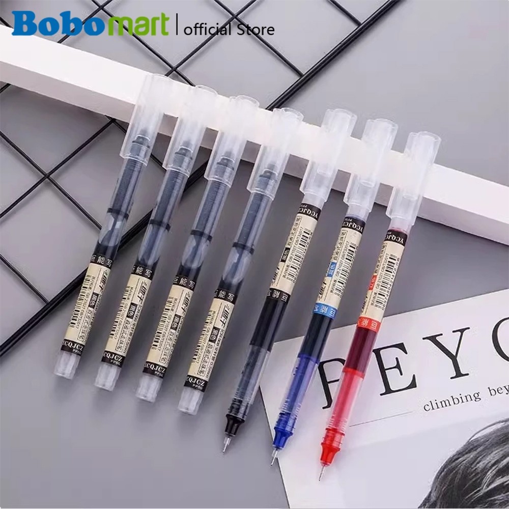 

BOBOMART 1pcs Pulpen Gel Cair 0.5mm Tabung Jarum B-1022 Biru Hitam Merah