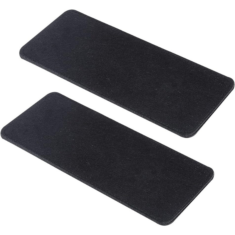 

Black Felt Base Shaper, 2pcs 12x5" Bag Bottom Shaper Pad Arc Corner Bag Liner Board Insert for Tote Leather Purse Handbag